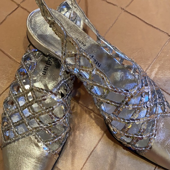 Stephane Kelian fabulous silver sequin flats, 38 - Picture 3 of 11